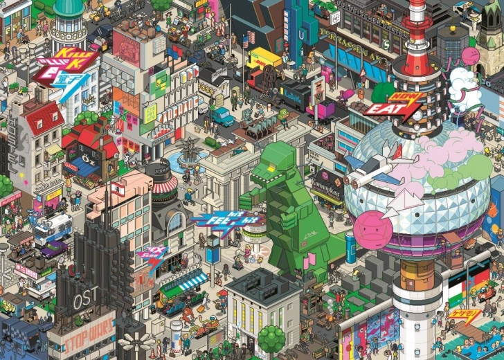 Παζλ Pixorama: Βερολινέζικη αναζήτηση 1000 κομματιών