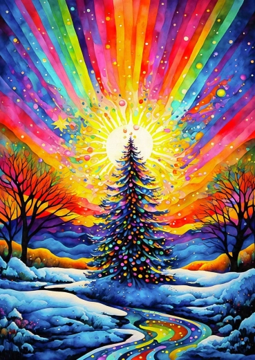 Puzzle Enjoy Γιορτή του χριστουγεννιάτικου δέντρου 1000 κομμάτια