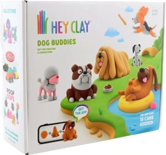 Μάζα μοντελισμού Hey Clay Σκυλίσιοι φίλοι