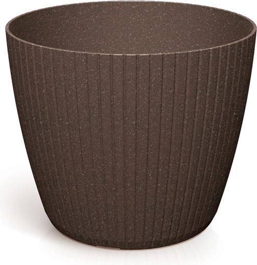 Γλάστρα Lamia Eco Wood 23,8 cm – καφέ