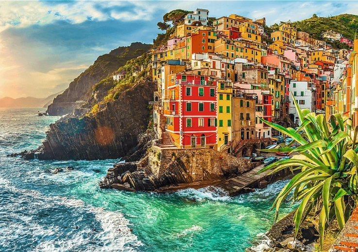 Παζλ TREFL Premium Plus Photo Odyssey: Riomaggiore, Ιταλία – 1000 κομμάτια