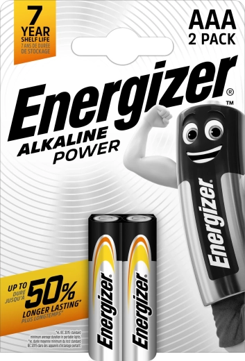 Energizer Alkaline Power AAA αλκαλικές μπαταρίες τύπου AAA (μικρές κυλινδρικές) 2 τεμ.