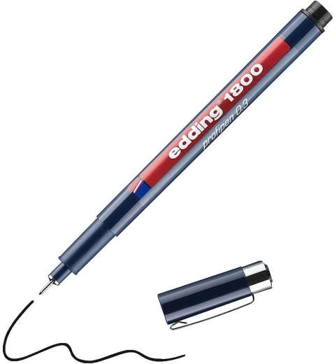 Μαρκαδόρος edding 1800 μαύρος 0,3 mm