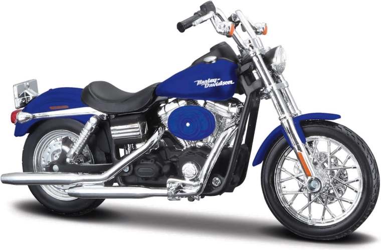 Maisto Harley-Davidson 2006 Dyna Street Bob μπλε μοτοσικλέτα 1:18