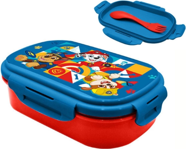 Κουτί κολατσιού PAW PATROL με σετ μαχαιροπίρουνων