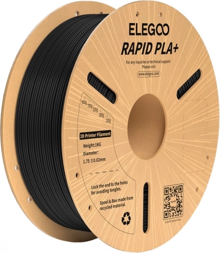 Νήμα για 3D εκτύπωση ELEGOO Rapid PLA+ μαύρο