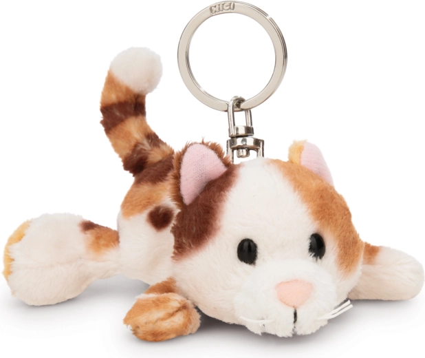 NICI μπρελόκ ξαπλωτή τρίχρωμη γάτα Calico 10 cm