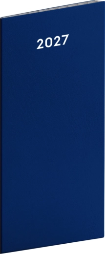 Notique ημερολόγιο τσέπης μπλε 2027 (μηνιαίο) 8 × 18 cm