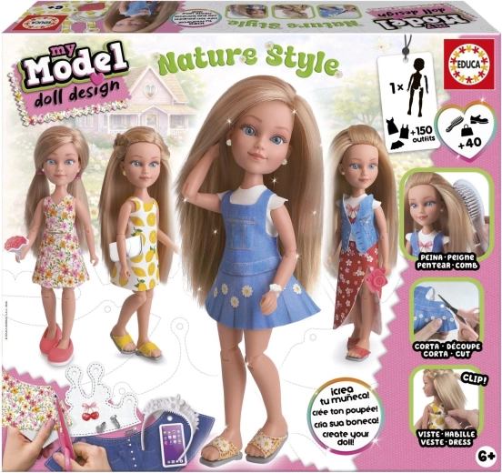 Educa δημιουργικό σετ My Model Doll Design – φυσικό στυλ
