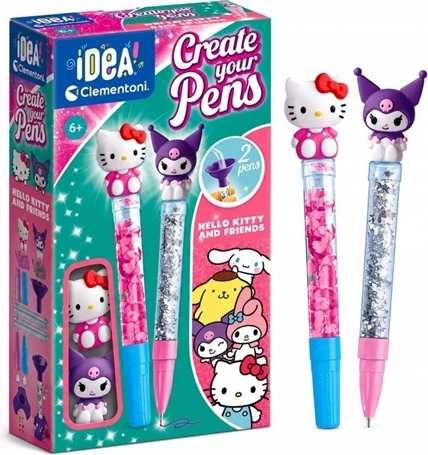 Clementoni Idea Mini μίνι εργοστάσιο για στυλό με μπίλια Hello Kitty και φίλοι