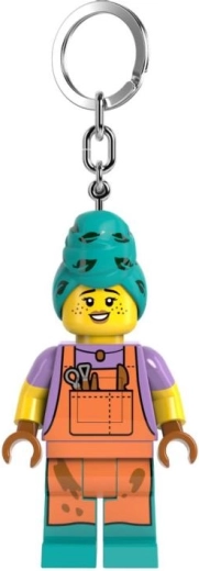 LEGO μίνι φιγούρα κεραμίστρια – φωτιζόμενο μπρελόκ για κλειδιά με LED