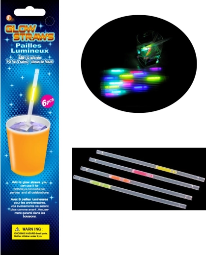 Φωτιζόμενα καλαμάκια 6 τεμ. SPARKYS