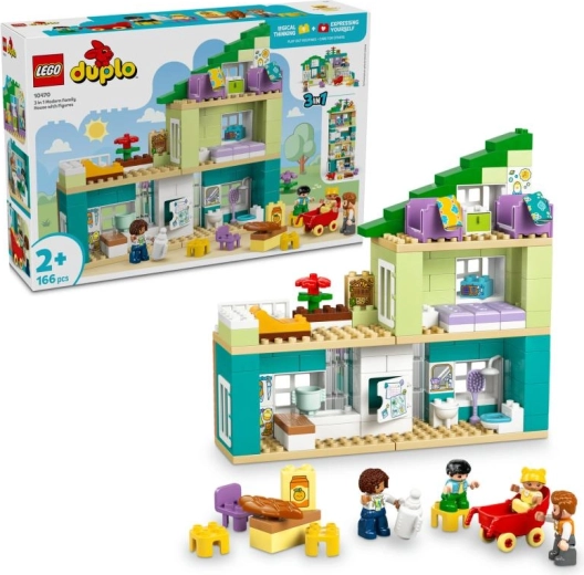 Lego Duplo μοντέρνο οικογενειακό σπίτι 3 σε 1