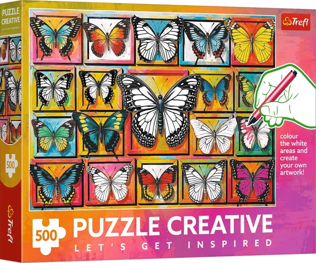 Παζλ Trefl Creative Συλλογή πεταλούδων 500 κομμάτια