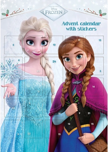 Ημερολόγιο Advent με αυτοκόλλητα Frozen