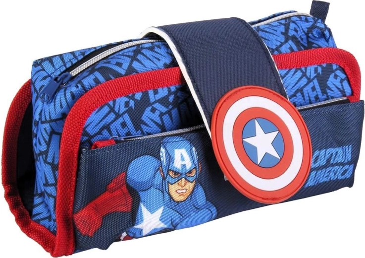 Κασετίνα Avengers Captain America με κλείσιμο βέλκρο