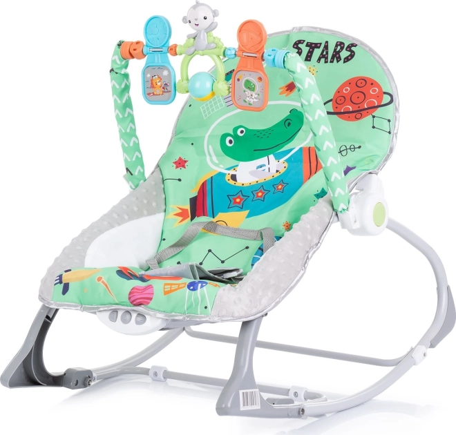 Δονητικό ρηλάξ για μωρά 2σε1 Baby Spa Green