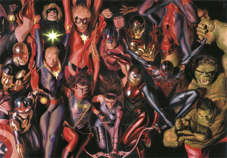 Παζλ 1000 κομματιών Marvel - συμπαγές