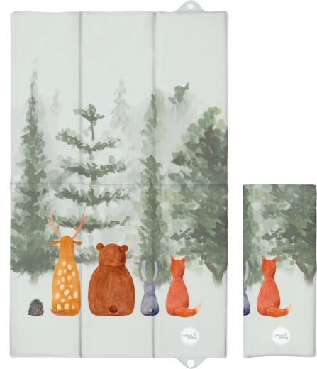Ceba Baby ταξιδιωτικό αλλαξιέρας στρωματάκι Basic forest companions 80 × 50 cm