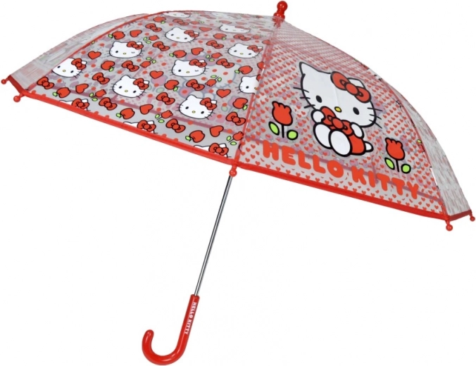 Αυτόματη ομπρέλα Hello Kitty 48 cm κόκκινη