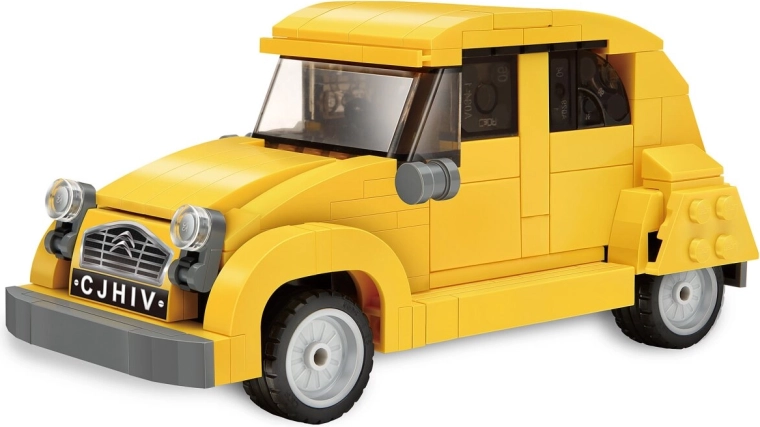 CaDA σετ κατασκευής Citroën 2CV 1:24 κίτρινο