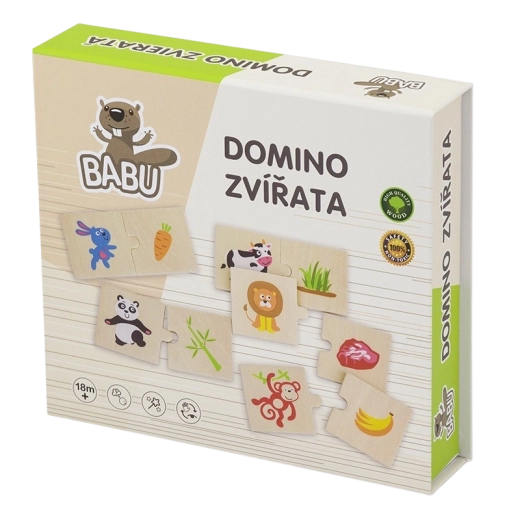 Babu ξύλινο ντόμινο με ζωάκια