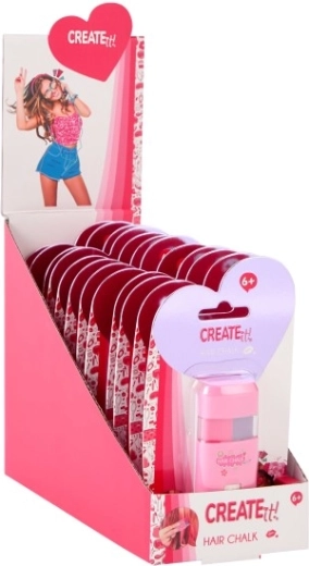 Χρωματικές κιμωλίες μαλλιών CREATE IT! 2 τεμ. – προσωρινά χρώματα για παιδιά