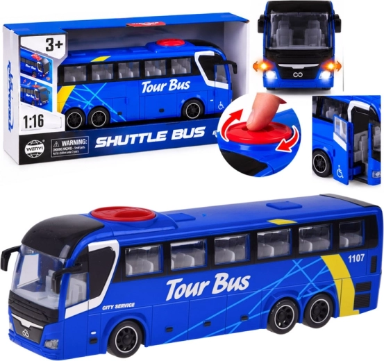 Διαδραστικό τουριστικό λεωφορείο Tour Bus με φως και ήχο 1:16