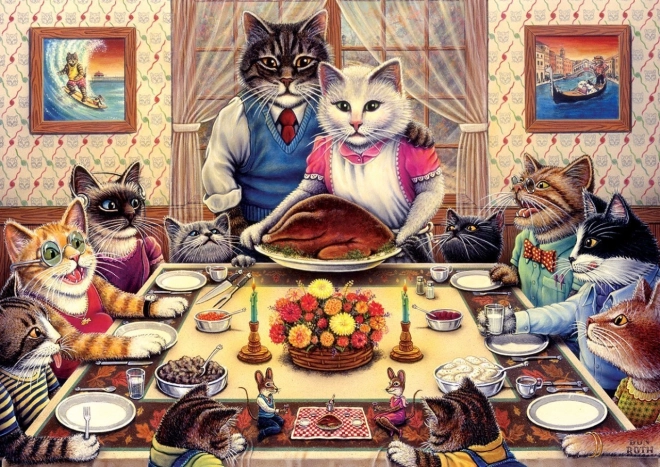 ART PUZZLE οικογένεια γατιών – παζλ 260 κομματιών
