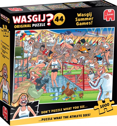 Παζλ JUMBO WASGIJ 44: Θερινά παιχνίδια - 1000 κομμάτια