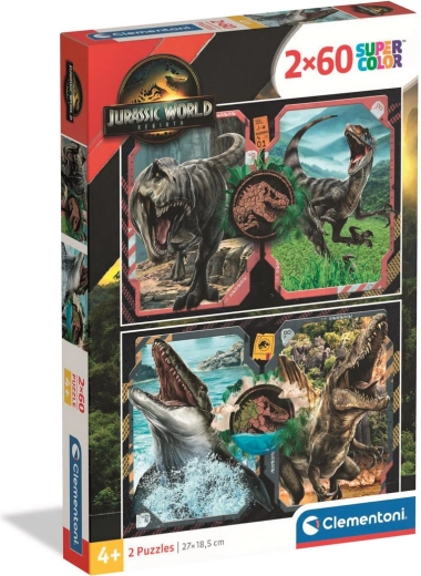 Παζλ Jurassic World 2×60 κομμάτια CLEMENTONI