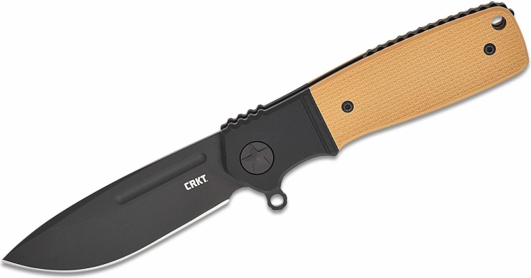 CRKT Homefront Compact πτυσσόμενο μαχαίρι τσέπης 7,3 cm, μαύρο/πορτοκαλί, αλουμίνιο και G10