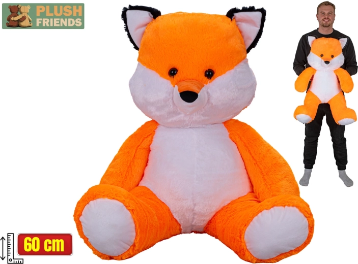 Plush Friends λούτρινη αλεπού καθιστή 60 cm