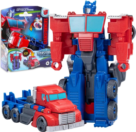 Transformers EarthSpark Optimus Prime φιγούρα 2 σε 1 1-step flip changer - 1 τεμάχιο