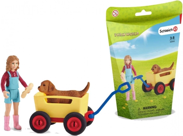 Schleich Farm World καροτσάκι για σκύλο