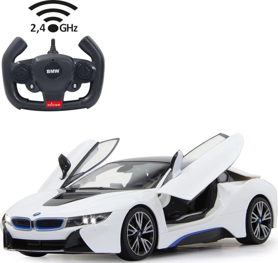Jamara BMW i8 τηλεκατευθυνόμενο αυτοκίνητο 1:14 λευκό, 2,4 GHz, με ανοιγόμενες πόρτες