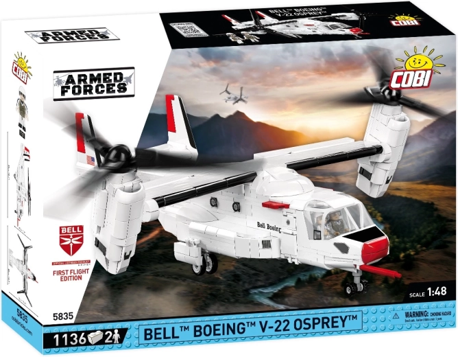 Σετ κατασκευής Cobi Armed Forces Bell Boeing V-22 Osprey έκδοση πρώτης πτήσης 1:48