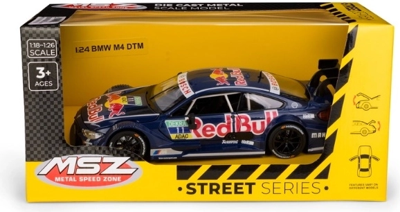 MSZ BMW M4 DTM Red Bull σε κλίμακα 1:24, μπλε