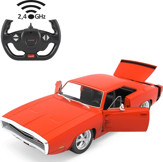 Τηλεκατευθυνόμενο μοντέλο Dodge Charger R/T 1970 σε κλίμακα 1:16, κόκκινο