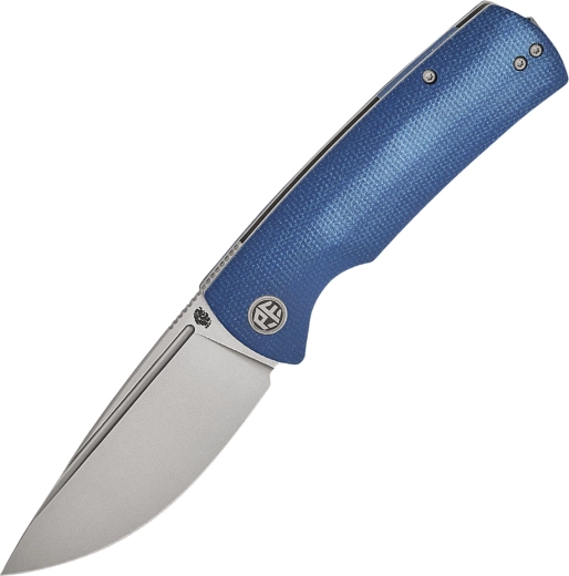 Πτυσσόμενο μαχαίρι τσέπης Petrified Fish Beluga, μπλε Micarta, stonewash λεπίδα 9,2 cm