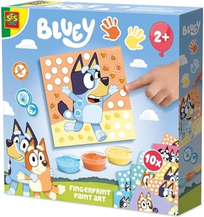 SES Bluey ζωγραφική με δαχτυλάκια