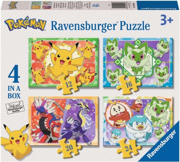 Παζλ Pokémon 4 σε 1 (12, 16, 20, 24 κομμάτια) RAVENSBURGER