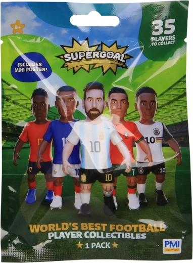 Συλλεκτική φιγούρα ποδοσφαιριστή Supergoal με μίνι αφίσα