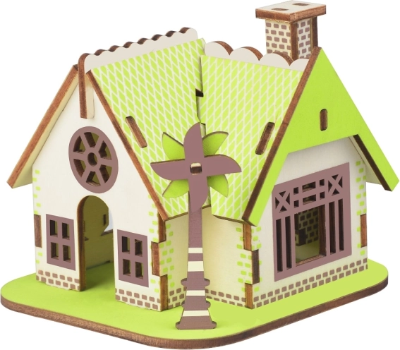 Ξύλινο 3D παζλ Σπίτι Ellie