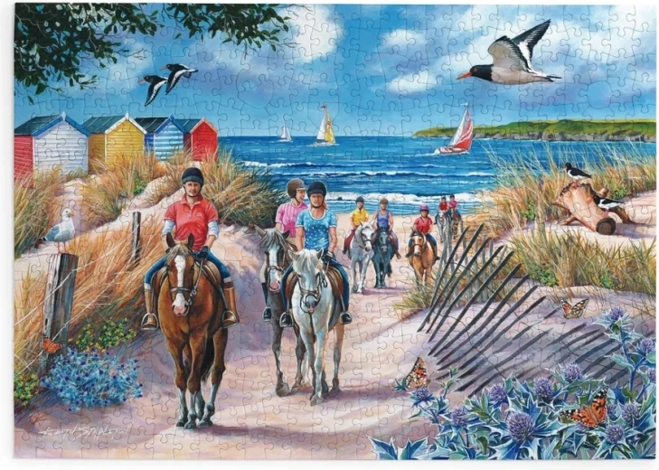 House of Puzzles Άλογα δίπλα στη θάλασσα – παζλ με 500 μεγάλες ψηφίδες