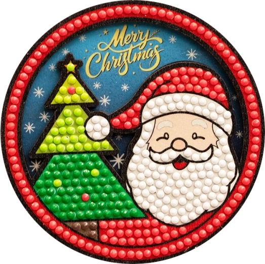 2Kids Toys ζωγραφική με διαμαντάκια μαγνητάκι Santa - 1 τεμάχιο