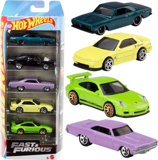 Hot Wheels Fast & Furious – σετ 5 μεταλλικών αυτοκινήτων