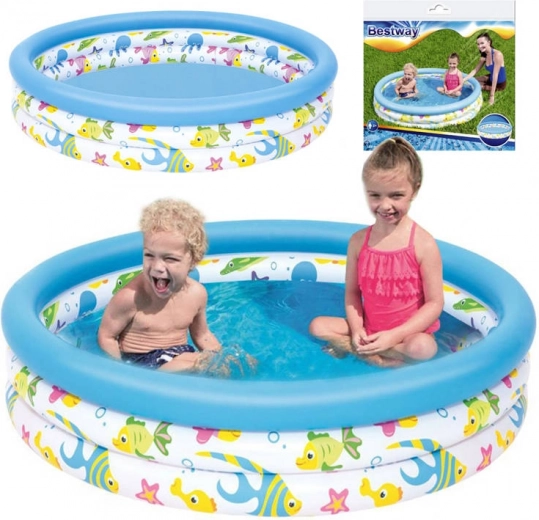 Φουσκωτή παιδική κολυμπήθρα BESTWAY 122 × 25 cm, 140 l