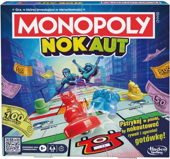 Monopoly Knockout – οικογενειακό επιτραπέζιο παιχνίδι