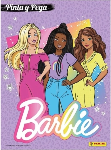 Βιβλίο ζωγραφικής με αυτοκόλλητα Barbie A4